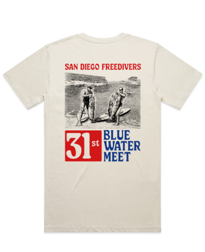 Blue Water Meet 2026 Tee White